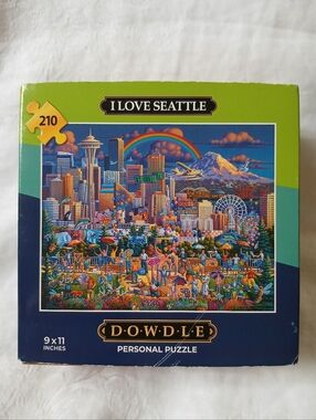 Dowdle I Love Seattle Personal Puzzle 210 Pieces 9" x 11" 2022